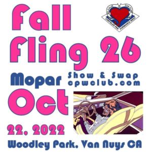 CPW Fall Fling 26 October 22nd 2022